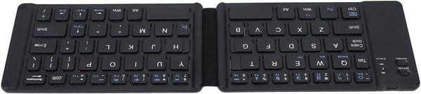 Hilitand Foldable Bluetooth Keyboard - Ultra-Slim Silent Rechargeable Compact Ergonomic Mini for iOS and Android