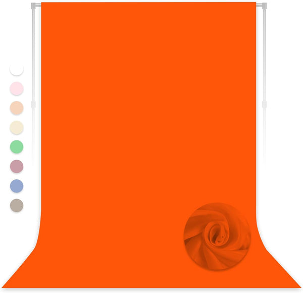 LYLYCTY Orange Backdrop for Photoshoot, Professional Photo Backdrop Background Curtain for Product PhotographyPortraits,