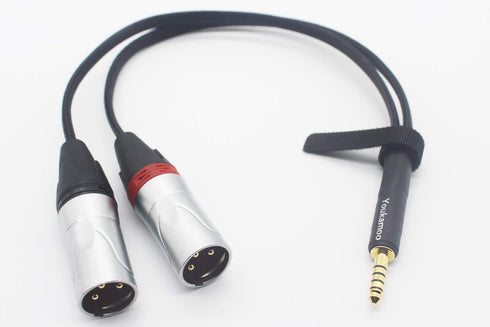 Youkamoo 4.4mm to Dual XLR Male Balanced Headphone Audio Adapter Cable 1 FT