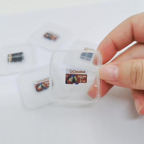 Pack of 5 Parrot-Prime Micro SD Card 2GB Flash Memory Card C6 with SD Adapter, Card Reader (2GB)
