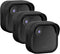 Silicone Case Cover for Blink Outdoor 4 (4th Gen) - Weatherproof Protective Skin with Hat Brim, Black, 3 Pack