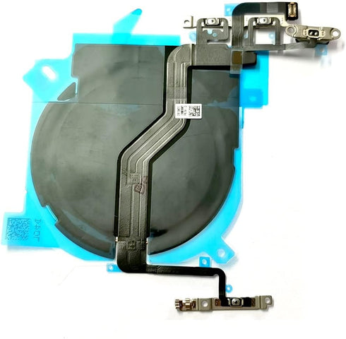 NFC Chip Wireless Charging Charger Panel Coil Sticker with Power Volume Button Flex Cable Replacement for iPhone 12 & 12 Pro
