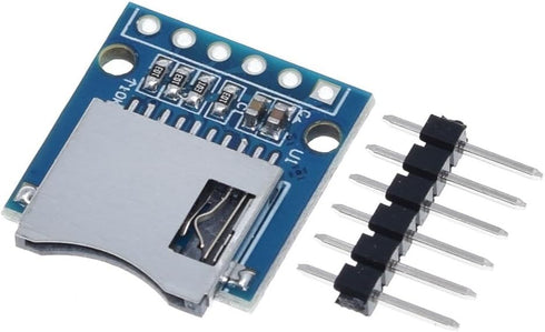 6Pcs Mini SD TF Card Module for Micro SD Card, Micro SDHC Card, Support for Arduino UNO R3 MEGA 2560 Due