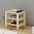 Solid Wood Multi-Layer Wireless Router Rack, Desktop Storage for Network TV Set-top Box, Key Remote Control