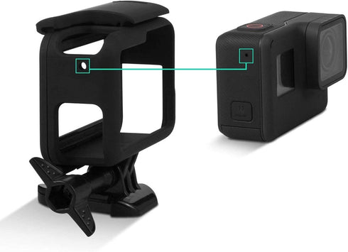 Housing Case for GoPro Hero7 Black Frame Camera Mount, Compatible with Hero 7 Silver & White