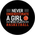 Basketball Never Underestimate A Girl Who Plays - PopSockets Standard PopGrip