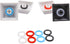 120Pcs Clear Rubber O-Ring Switch Dampeners for Cherry MX Key Switch Keyboards