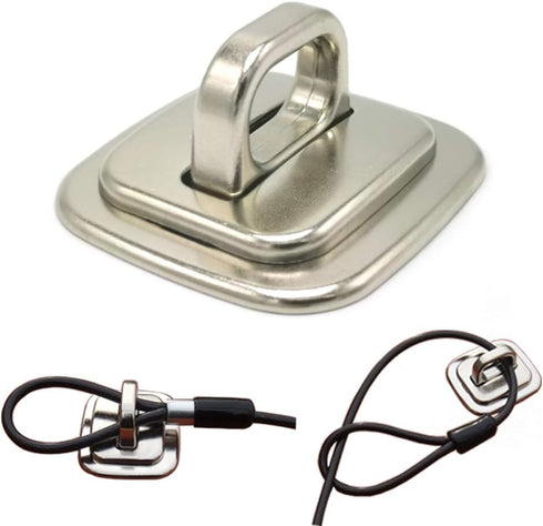 Security Anchor Base Plate for Keyed or Combination Cable Locks, Desk Mount Accessory