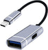 Yhplxyuus Multifunctional Dockiong Station 2 in 1 USB Type C Hub Adapter to