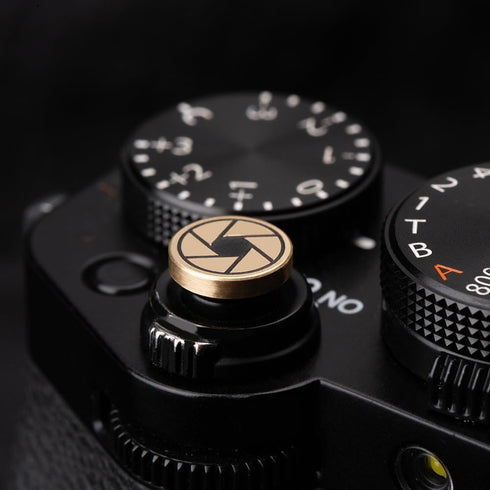 X100V X100F XE4 XE3 XT5 XT4 XT30 Pure Copper Aperture Camera Shutter Button, Suitable for Fuji for Nikon ZF ZFC