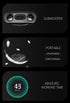 FreedConn QC Bluetooth 5.2 Motorcycle Headset, Helmet Headphones with Strong Bass, IP67 Waterproof, Music Control