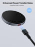 Magnetic Wireless Charger (MagFusion Aura), Qi2 Certified 15W Ultra-Fast Charging Pad with 5ft Cable for iPhone