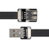 Xiwai 0.2M USB 2.0 Type-A Male to Female Extension Data Flat Slim FPC Cable for FPV, Disk, Scanner & Printer