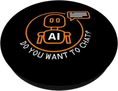 Computer AI Artificial Intelligence Robot Learning Internet PopSockets Swappable PopGrip