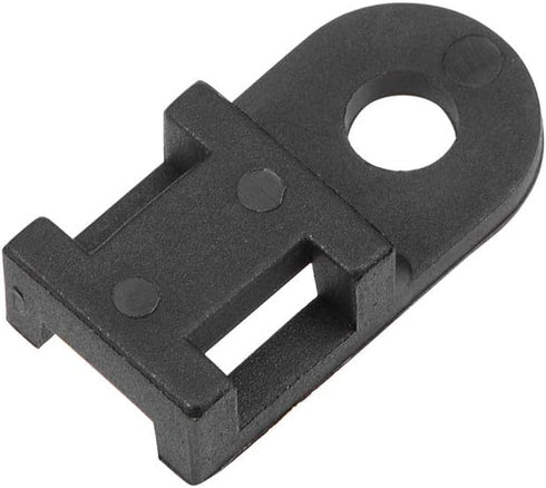 uxcell Black Cable Tie Base Saddle Type Mount Wire Holder, 100pcs, Permanently Anchors to Wall Desk 19.6x9.5x5mm