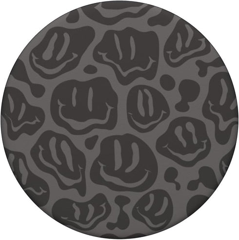 Gray Dripping Smile Face PopSockets Standard PopGrip