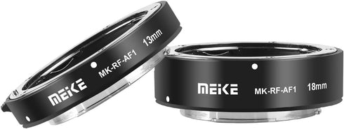 Meike MK-RF-AF1 Macro Extension Tube Adapter Ring Kit 13mm + 18mm for EOS-R Series Cameras RF Mount Cameras EOS-R EOS-RP