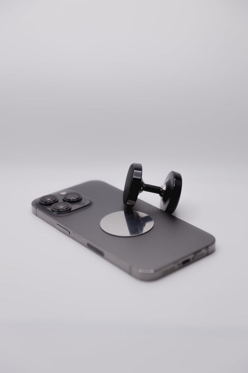 Dual Gym Magnetic Phone Holder for Gym - Top Magnetic Hold for Any Metal Surface, Phone Gym Magnet and Mount for