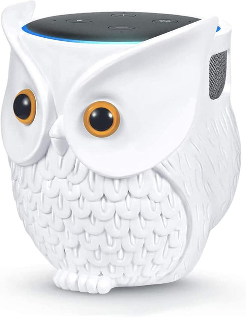 Owl Holder Stand, Upgraded Smart Speaker Holder for Echo Dot and Google Home Mini, Cartoon Decor