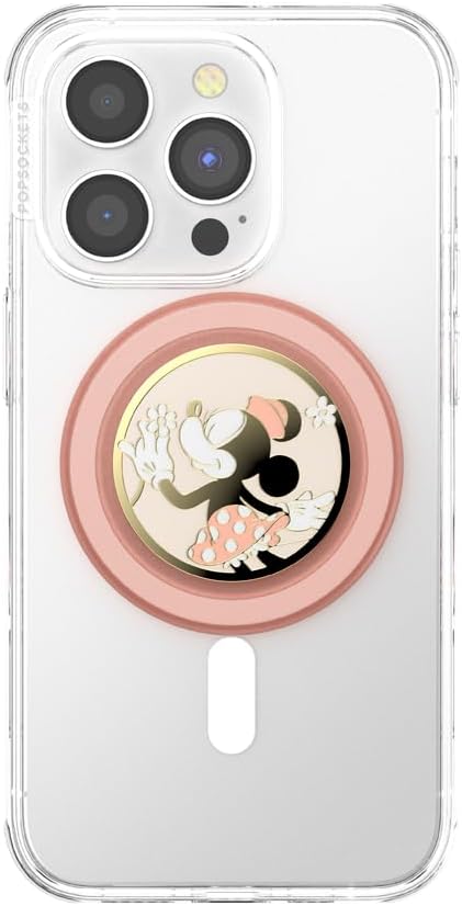 PopSockets Disney Enamel Minnie Daisy SNIFF Round Phone Grip Compatible with MagSafe