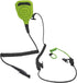 Waterproof Shoulder Mic with 3.5mm Earpiece - Walkie Talkie Lapel Microphone for Motorola Retevis Radio - Green