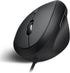 Perixx PERIMICE-519 Wired Ergonomic Vertical Mouse, Portable Small Design, Right Handed, 105x67x58 mm, Black