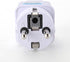 ANRANK UE3360AK 2 Packs Universal AU US UK to EU Europe Plug AC 250V Power Travel Adapter, White
