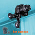 Action Camera Car Windshield Mount with Triple Suction Cup Holder, 360 Degree Tripod Ball Head & Screw for GoPro, DJI