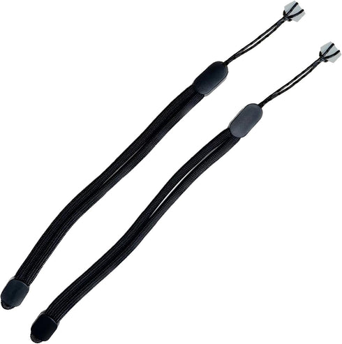 Improved Replacement Wrist Wraps for Oculus Quest 3 Controller, Adjustable Black Hand Straps with Resin White Stopper