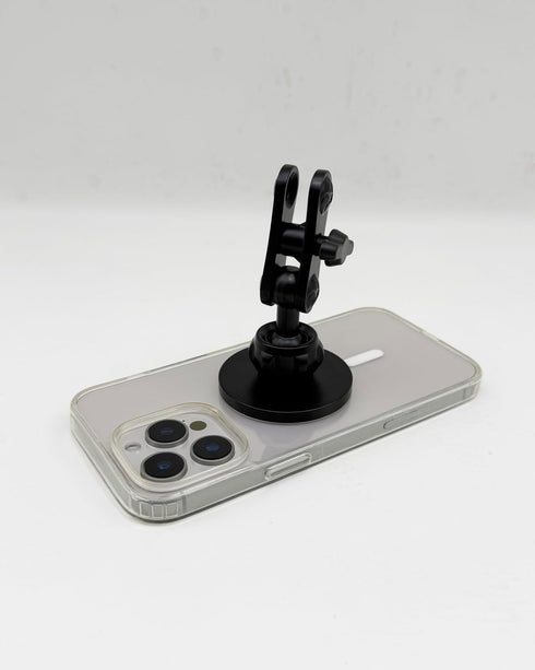 QZAPZU 17mm 360 12-17 2.12 Inch Aluminum Magnetic Car Mount Base with Ball Mount Extension Adapter, Rotation Phone