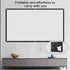 JIIPOREGJ 60-150 Inch Projection,60 Inch Projector Screen White Milk Shred Black Background Wrinkle-Free Design