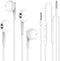 2 Pack 3.5mm Wired Headphone Plug, In-Ear Earphones with Built-in Microphone & Volume Control for iPhone, Samsung,