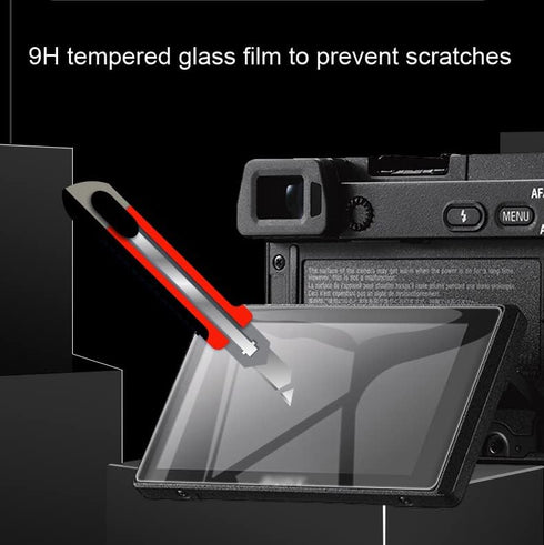 ADQQUI A9III 9 9H (3 Pack) Tempered Glass Compatible for Sony Alpha III Mirrorless Camera, Anti-Scratch Hardness Screen