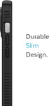 Speck Presidio2 14 Grip - Non-Slip iPhone Pro Case (Black/Black/White)