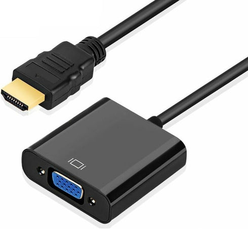 E-Universal Adapter Converter HDMI to VGA Male to Female for Computer, Desktop, Laptop,
