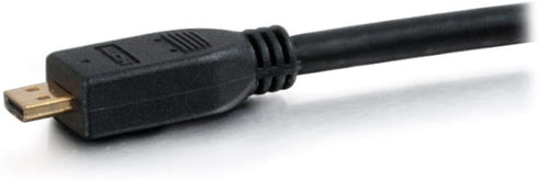 C2G Legrand Mini HDMI to HDMI Ethernet Cable, 4k High Speed, Black, 6 ft, 1 Count