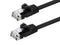 Monoprice Cat5e 25ft Black Flat Patch Cable, UTP 30AWG, Snagless RJ45
