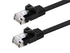 Monoprice Cat5e 25ft Black Flat Patch Cable, UTP 30AWG, Snagless RJ45