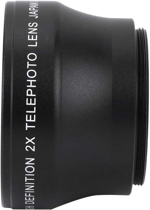 Telephoto Lens with Lens Case, 37mm 2X Conversion Lens for Any Camera with 37mm Lens Thread