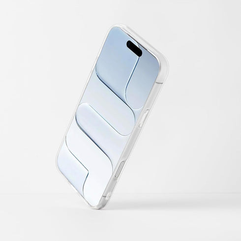 Mouzor 17 Cute Striped Phone Case for iPhone Pro Max, Girly Aesthetic Design Soft Clear TPU Shockproof Cases Cover