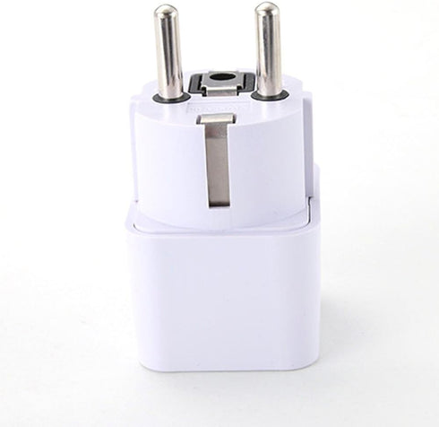 ANRANK UE3360AK 2 Packs Universal AU US UK to EU Europe Plug AC 250V Power Travel Adapter, White