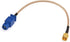 BINGFU 15cm 6 inch Vehicle Car GPS Antenna Adapter Cable SMA Male to Fakra C Male Blue Coaxial Pigtail Cable
