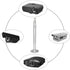 SUNGOOYUE Projector Ceiling Mount, 5kg Load, 360° Adjustable Aluminum Alloy Universal Mount for Projectors