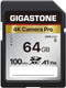 Gigastone 64GB SD Card V30 SDXC Memory Card, High Speed 4K Ultra HD Compatible with Digital Cameras