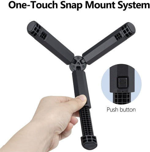 Generic Pocket3/4 2-in-1 1/4 2oz Mini Tripod for DJI Desktop Stand & Grip Handle - Ultra Portable Geared Heads Tripod
