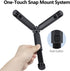 Generic Pocket3/4 2-in-1 1/4 2oz Mini Tripod for DJI Desktop Stand & Grip Handle - Ultra Portable Geared Heads Tripod