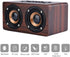Retro Wooden Bluetooth Speaker - Combination Wireless Dual Loudspeakers, 3D Surround Speaker, Dual 5W Speakers, Redwood
