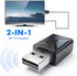 generic 2-in-1 Bluetooth Adapter, Support TV Speaker Earphone Mini Car Music Computer, Wireless Audio Music Stereo