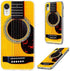 for iPhone XR Case - Shockproof Anti-Scratch Slim Soft TPU Clear Protective Cover (Funny Yellow Music Guitar)