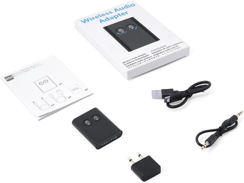 Ankilo 5.2 2-in-1 Bluetooth Transmitter Receiver, Upgraded Airplane Wireless Adapter, Dual Link AptX